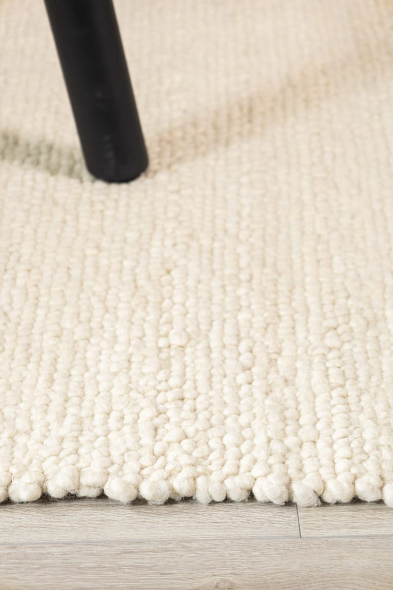 Käsinkudottu matto KM Home Passion 240x340 cm Creme - Creme - Kodintekstiilit & matot - Matto - Moderni matto - Villamatto