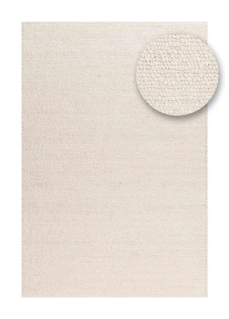 Käsinkudottu matto KM Home Passion 240x340 cm Creme - Creme - Kodintekstiilit & matot - Matto - Moderni matto - Villamatto