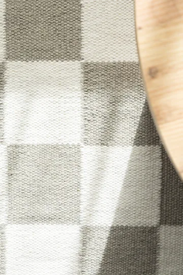 Käsinkudottu matto Nordic Check 140x200 cm - Harmaa - Kodintekstiilit & matot - Matto - Moderni matto - Villamatto