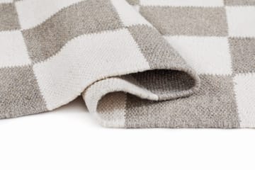 Käsinkudottu matto Nordic Check 160x230 cm - Harmaa - Kodintekstiilit & matot - Matto - Moderni matto - Villamatto