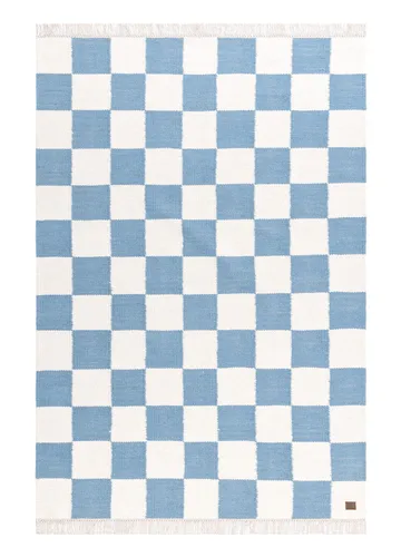 Käsinkudottu matto Nordic Check 200x300 cm