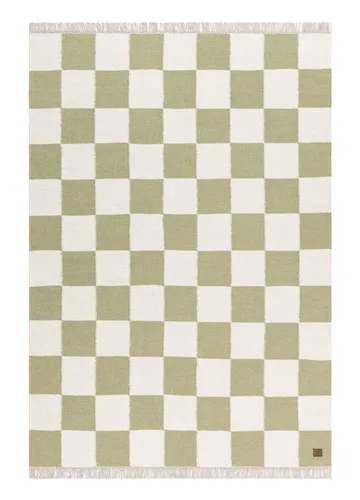 Käsinkudottu matto Nordic Check 200x300 cm