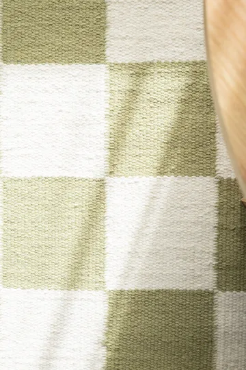 Käsinkudottu matto Nordic Check 200x300 cm - Vihreä - Kodintekstiilit & matot - Matto - Moderni matto - Villamatto