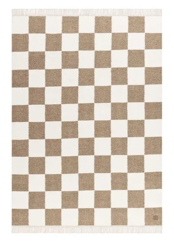 Käsinkudottu matto Nordic Check 240x340 cm