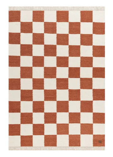 Käsinkudottu matto Nordic Check 240x340 cm