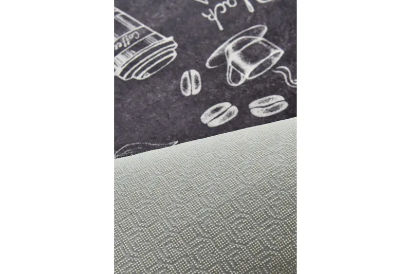 Eteismatto Acindino 80x300 cm - Musta / Sametti - Kodintekstiilit & matot - Matto - Moderni matto - Käytävämatto