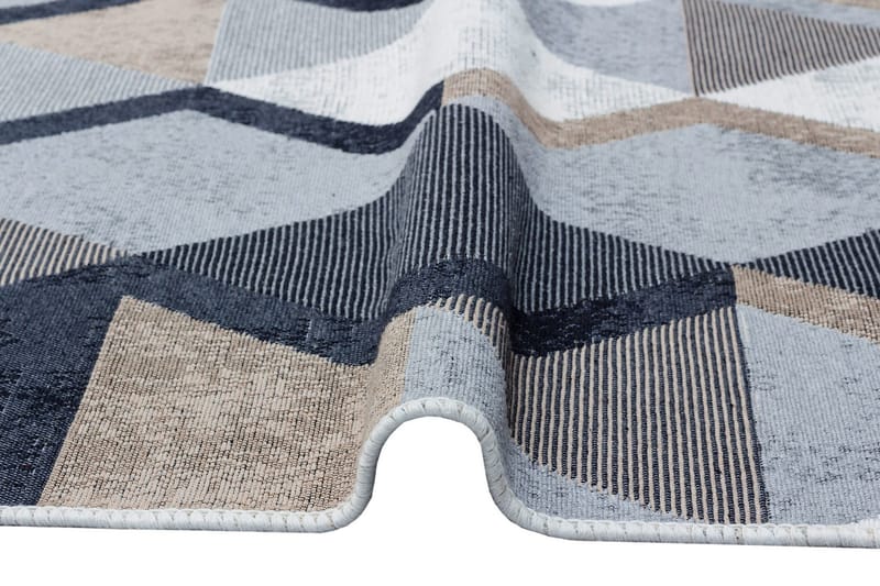 Eteismatto Caleban 80x300 cm - Beige/Musta/Valk/Puuvilla - Kodintekstiilit & matot - Matto - Moderni matto - Käytävämatto