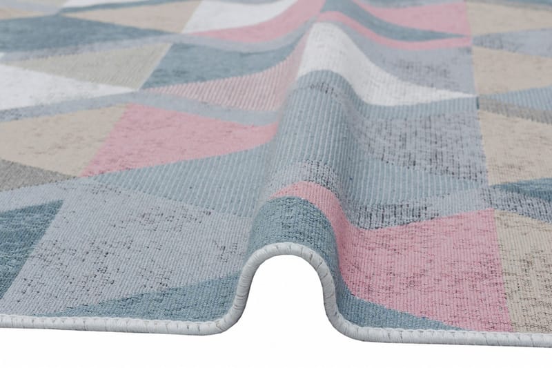 Eteismatto Caleban 80x300 cm - Sin/V.pun/Beige/Harm/Puuvilla - Kodintekstiilit & matot - Matto - Moderni matto - Käytävämatto