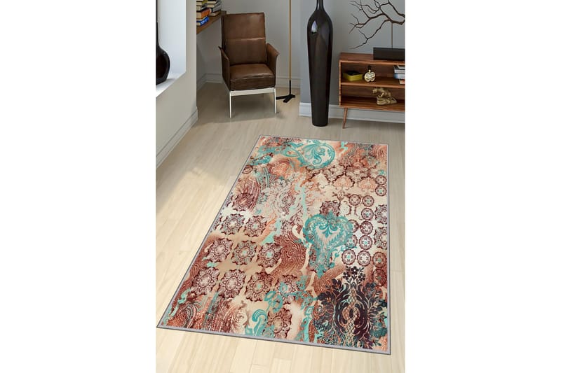 Eteismatto Narinsah 100x300 cm - Monivärinen - Kodintekstiilit & matot - Matto - Moderni matto - Käytävämatto
