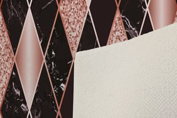 Eteismatto Narinsah 100x300 cm - Monivärinen - Kodintekstiilit & matot - Matto - Moderni matto - Käytävämatto