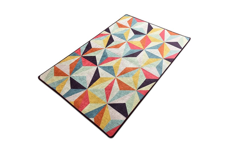 Käytävämatto Chanceux 100x300 cm - Monivärinen / Sametti - Kodintekstiilit & matot - Matto - Moderni matto - Käytävämatto