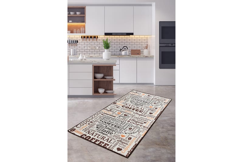 Käytävämatto Fincan 100x300 cm - Monivärinen / Sametti - Kodintekstiilit & matot - Matto - Moderni matto - Käytävämatto