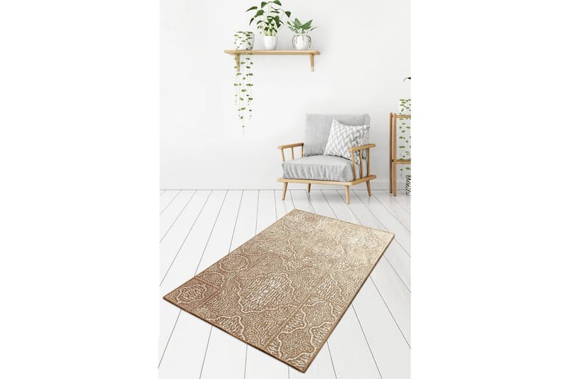 Käytävämatto Koshe 100x300 cm - Beige/Sametti - Kodintekstiilit & matot - Matto - Moderni matto - Käytävämatto