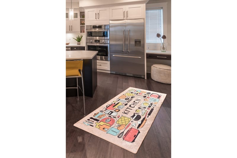 Käytävämatto Masaya 100x300 cm - Monivärinen / Sametti - Kodintekstiilit & matot - Matto - Moderni matto - Käytävämatto