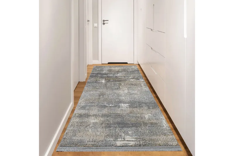 Käytävämatto Naveena 100x400 cm Suorakaide, Harmaa/Beige/Kerma