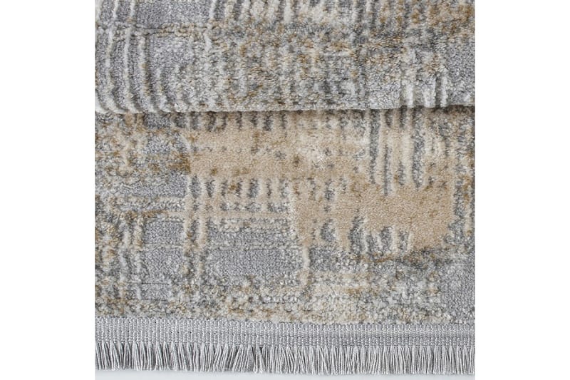 Käytävämatto Naveena 100x450 cm Suorakaide - Harmaa/Beige/Kerma - Kodintekstiilit & matot - Matto - Moderni matto - Käytävämatto