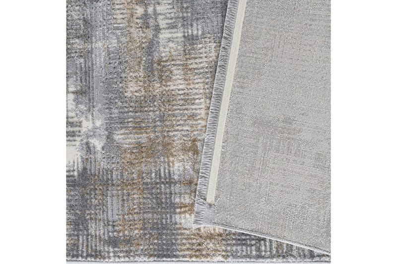 Käytävämatto Naveena 100x450 cm Suorakaide - Harmaa/Beige/Kerma - Kodintekstiilit & matot - Matto - Moderni matto - Käytävämatto