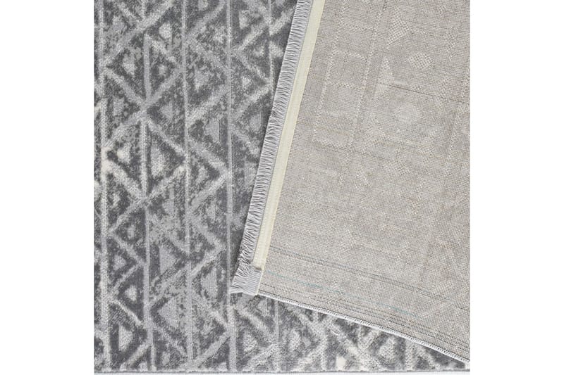 Käytävämatto Naveena 100x450 cm Suorakaide - Harmaa/Kerma - Kodintekstiilit & matot - Matto - Moderni matto - Käytävämatto