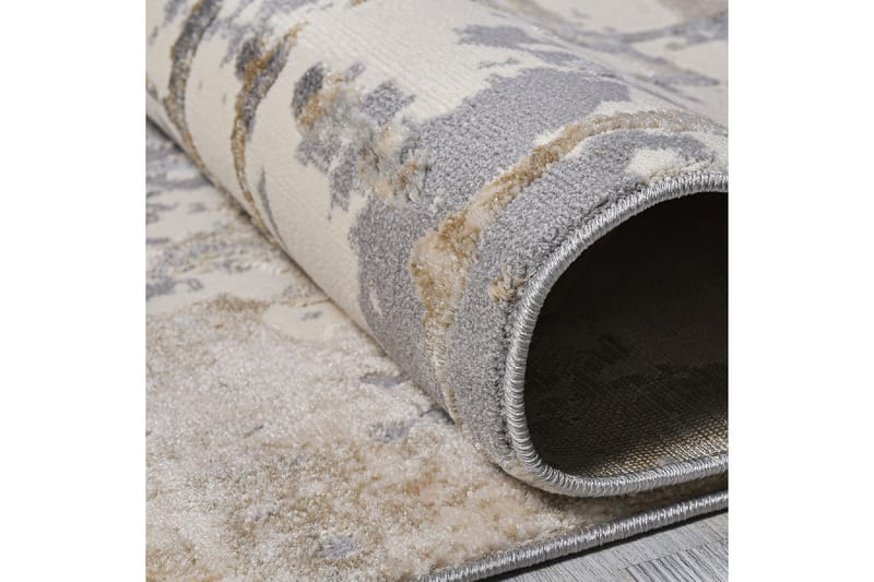 Käytävämatto Naveena 120x450 cm Suorakaide - Harmaa/Beige/Kerma - Kodintekstiilit & matot - Matto - Moderni matto - Käytävämatto