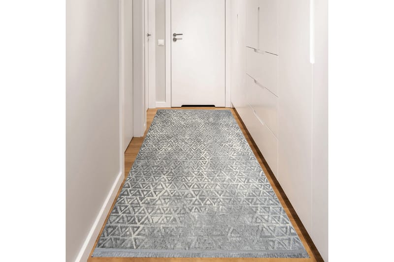 Käytävämatto Naveena 80x500 cm Suorakaide - Harmaa/Kerma - Kodintekstiilit & matot - Matto - Moderni matto - Käytävämatto
