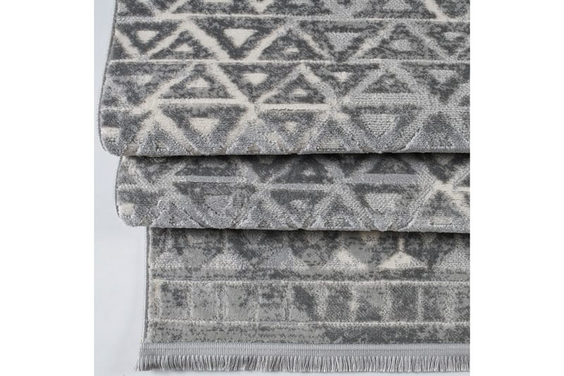 Käytävämatto Naveena 80x500 cm Suorakaide - Harmaa/Kerma - Kodintekstiilit & matot - Matto - Moderni matto - Käytävämatto