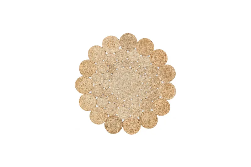Käytävämatto Norti 150x150 cm Suorakaide - Beige - Kodintekstiilit & matot - Matto - Moderni matto - Käytävämatto