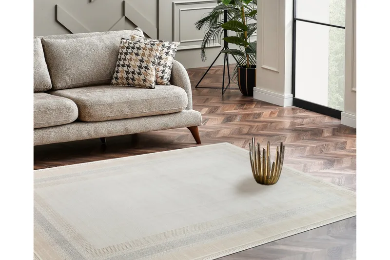 Käytävämatto Otohiko 100x200 cm Suorakaide, Kerma/Kulta