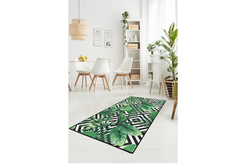 Käytävämatto Sermin 100x300 cm - Monivärinen / Sametti - Kodintekstiilit & matot - Matto - Moderni matto - Käytävämatto