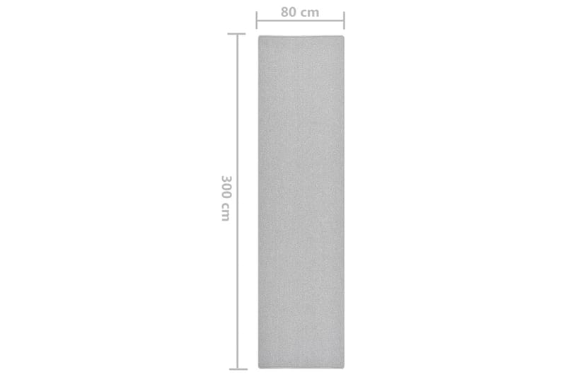 Käytävämatto vaaleanharmaa 80x300 cm - Harmaa - Kodintekstiilit & matot - Matto - Moderni matto - Käytävämatto