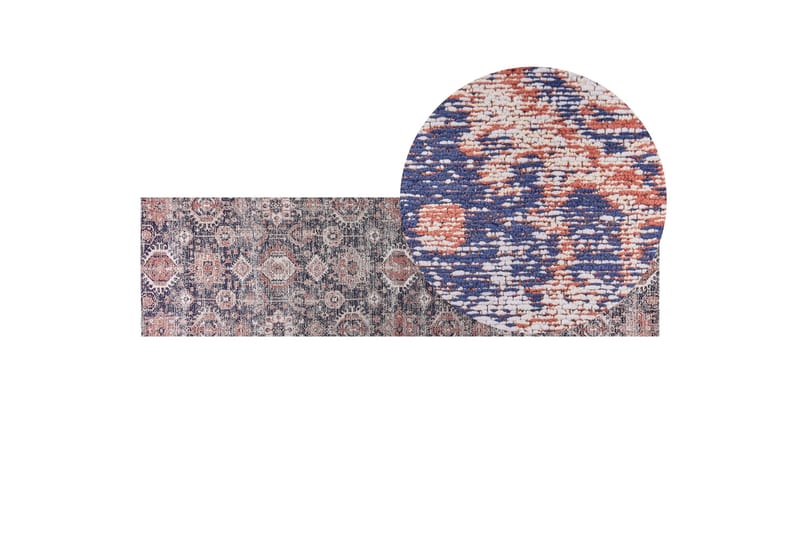 Käytävämatto Kurin 80x300 cm - Sininen - Kodintekstiilit & matot - Matto - Moderni matto - Käytävämatto