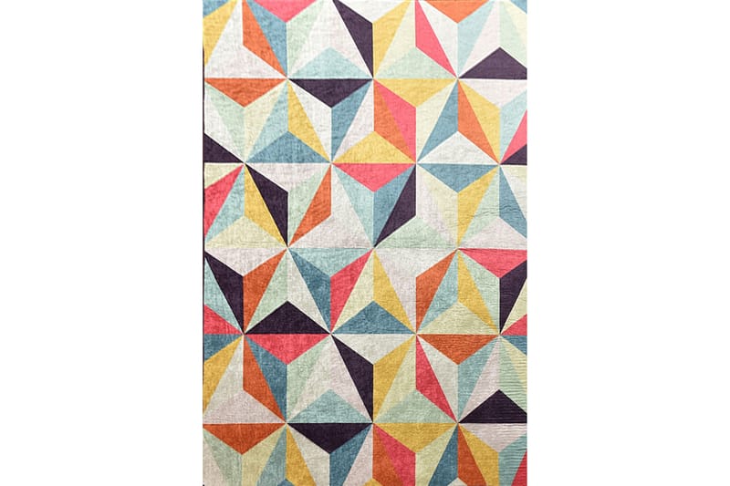 Matto Chanceux 80x300 cm - Monivärinen / Sametti - Kodintekstiilit & matot - Matto - Moderni matto - Käytävämatto