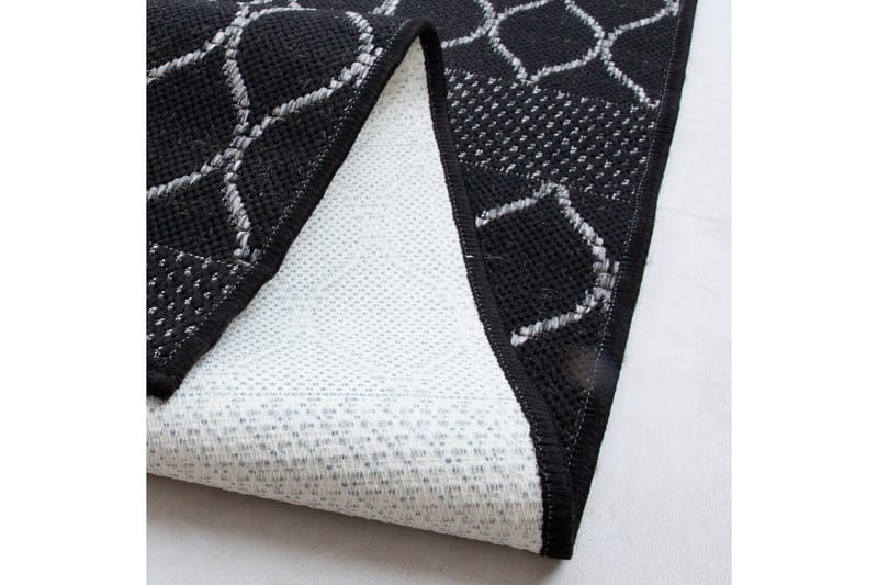 Matto Dawn Foam-2 80x250 cm - Musta - Kodintekstiilit & matot - Matto - Moderni matto - Käytävämatto