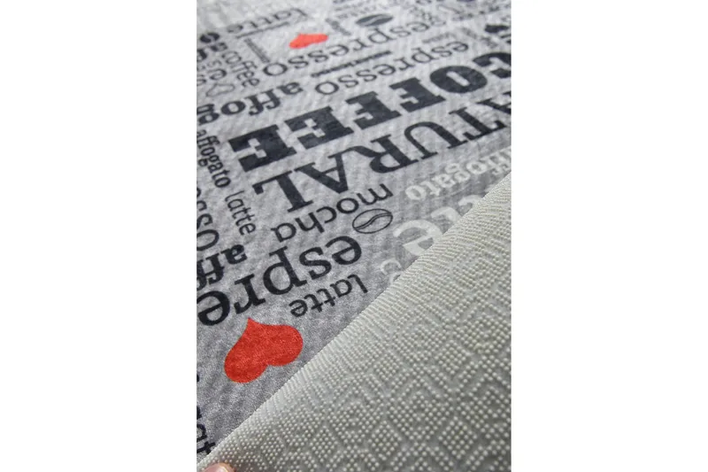 Matto Fincan 80x300 cm - Harmaa / Sametti - Kodintekstiilit & matot - Matto - Moderni matto - Käytävämatto