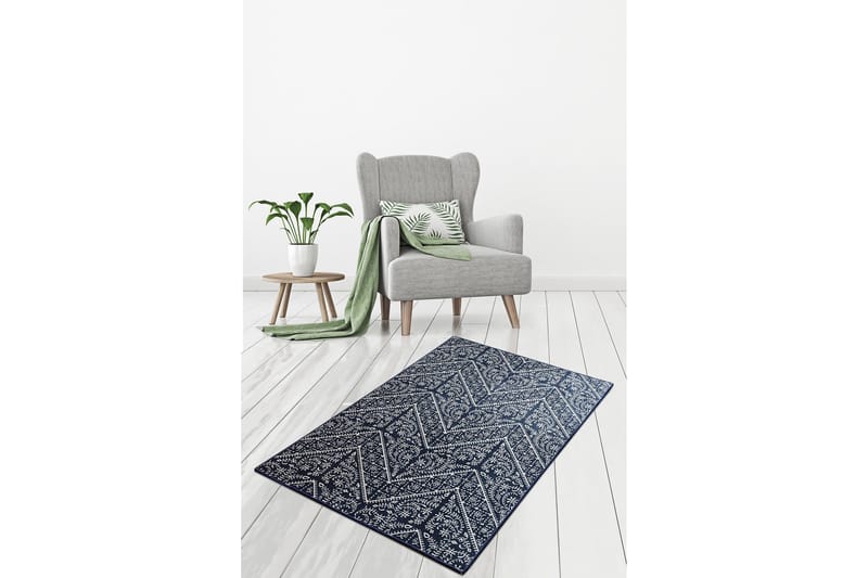 Matto Hemangie 80x300 cm - Monivärinen / Sametti - Kodintekstiilit & matot - Matto - Moderni matto - Käytävämatto