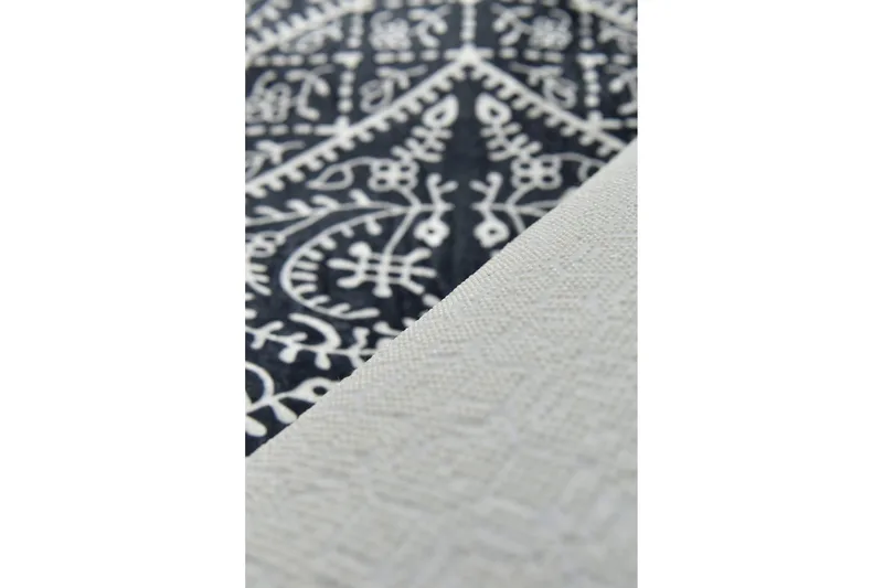 Matto Hemangie 80x300 cm - Musta / Sametti - Kodintekstiilit & matot - Matto - Moderni matto - Käytävämatto