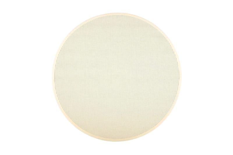 Matto Lyyra2 Pyöreä 160 cm Valkoinen - VM Carpet - Kodintekstiilit & matot - Matto - Moderni matto - Puuvillamatto