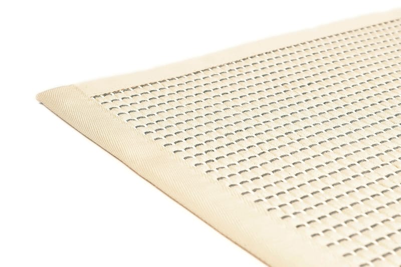 Matto Lyyra2 Pyöreä 160 cm Valkoinen - VM Carpet - Kodintekstiilit & matot - Matto - Moderni matto - Puuvillamatto