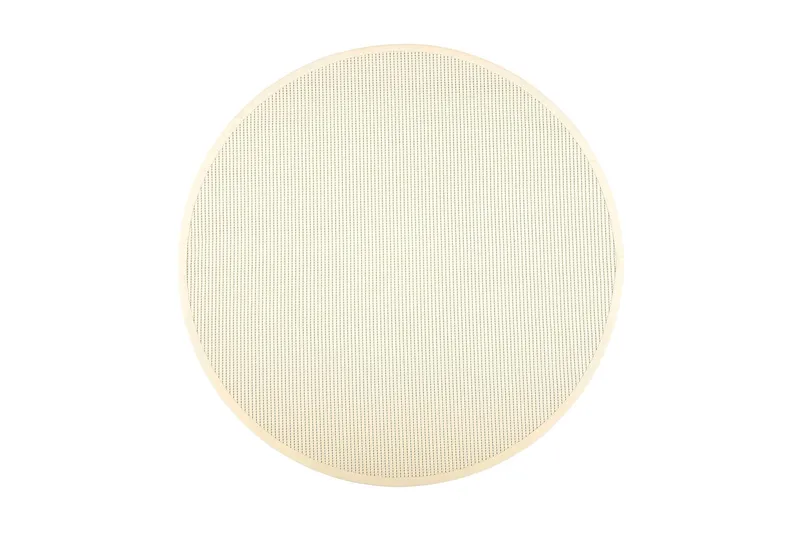 Matto Lyyra2 Pyöreä 133 cm Valkoinen - VM Carpet - Kodintekstiilit & matot - Matto - Moderni matto - Puuvillamatto