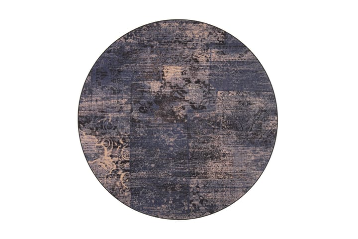 Matto Rustiikki Pyöreä 133 cm Sinivintage - VM Carpet - Pyöreät matot - Persialainen matto - Itämainen matto
