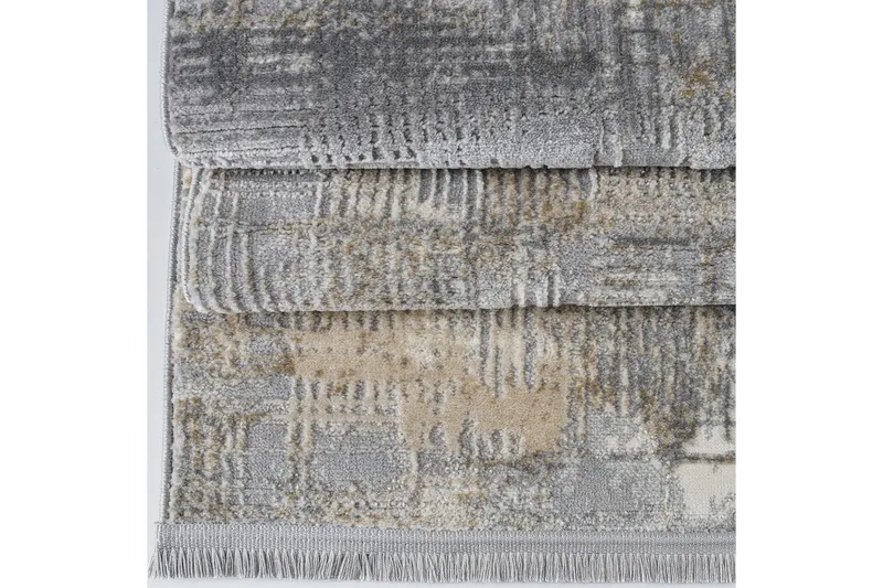 Käytävämatto Naveena 80x150 cm Suorakaide - Harmaa/Beige/Kerma - Kodintekstiilit & matot - Matto - Moderni matto - Käytävämatto