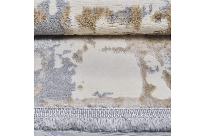 Käytävämatto Naveena 80x500 cm Suorakaide - Harmaa/Beige/Kerma - Kodintekstiilit & matot - Matto - Moderni matto - Käytävämatto