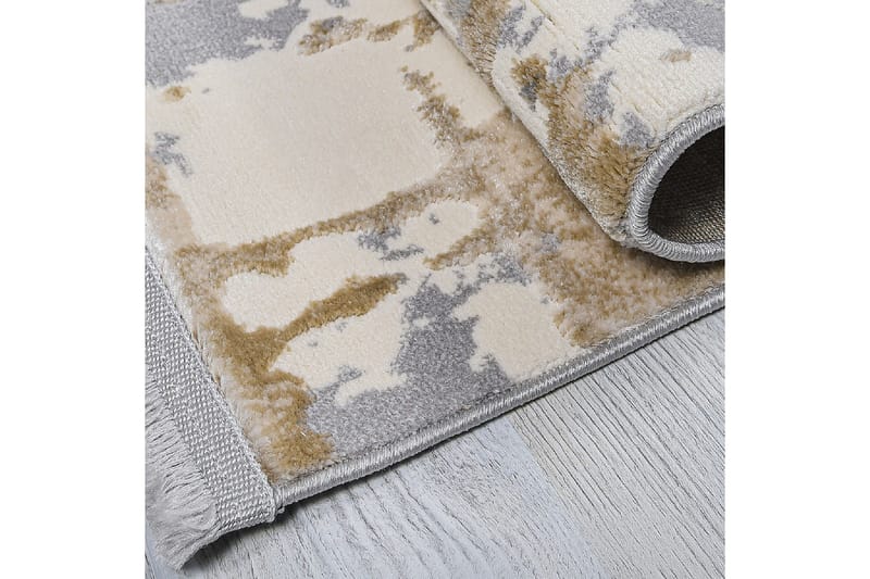 Käytävämatto Naveena 80x500 cm Suorakaide - Harmaa/Beige/Kerma - Kodintekstiilit & matot - Matto - Moderni matto - Käytävämatto