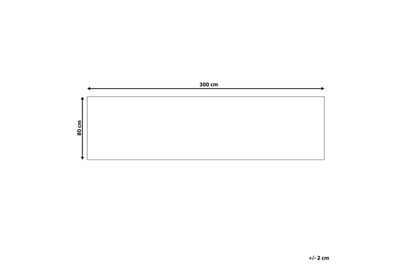 Käytävämatto Sellik 80x300 cm - Beige - Kodintekstiilit & matot - Matto - Moderni matto - Käytävämatto