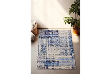 Käytävämatto Stribor Sininen - 80 x 150 cm - Kodintekstiilit & matot - Matto - Moderni matto - Käytävämatto