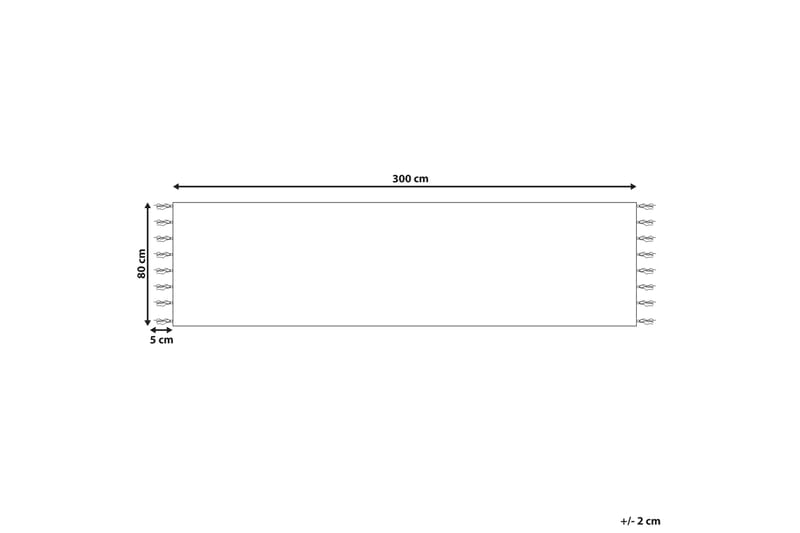 Käytävämatto Talpur 80x300 cm - Beige - Kodintekstiilit & matot - Matto - Moderni matto - Juuttimatto & Hamppumatto