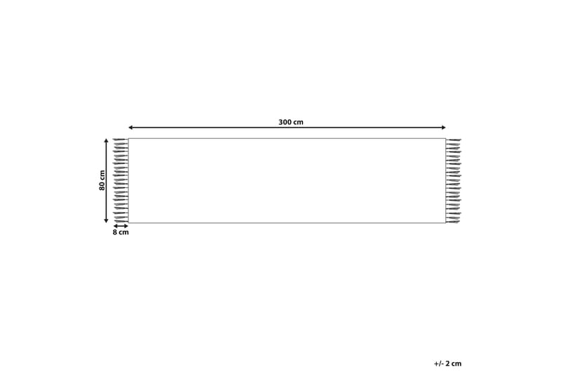 Käytävämatto Voskehat 80x300 cm - Punainen - Kodintekstiilit & matot - Matto - Moderni matto - Villamatto