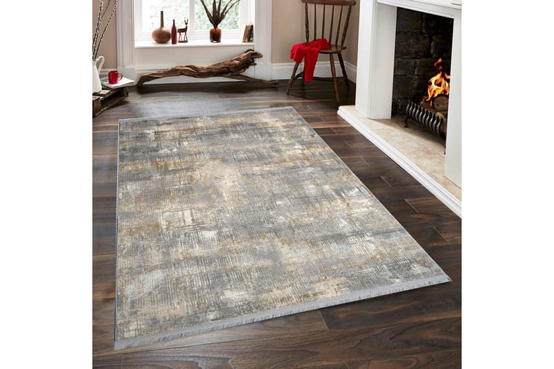 Wiltonmatto Naveena 140x200 cm Suorakaide - Harmaa/Beige/Kerma - Kodintekstiilit & matot - Matto - Moderni matto - Käytävämatto