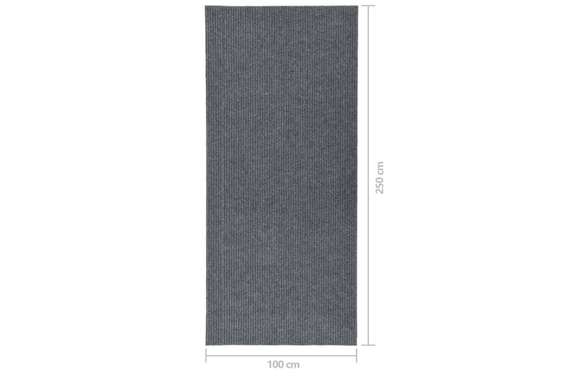 Käytävän kuramatto 100x250 cm harmaa - Harmaa - Kodintekstiilit & matot - Matto - Moderni matto - Käytävämatto