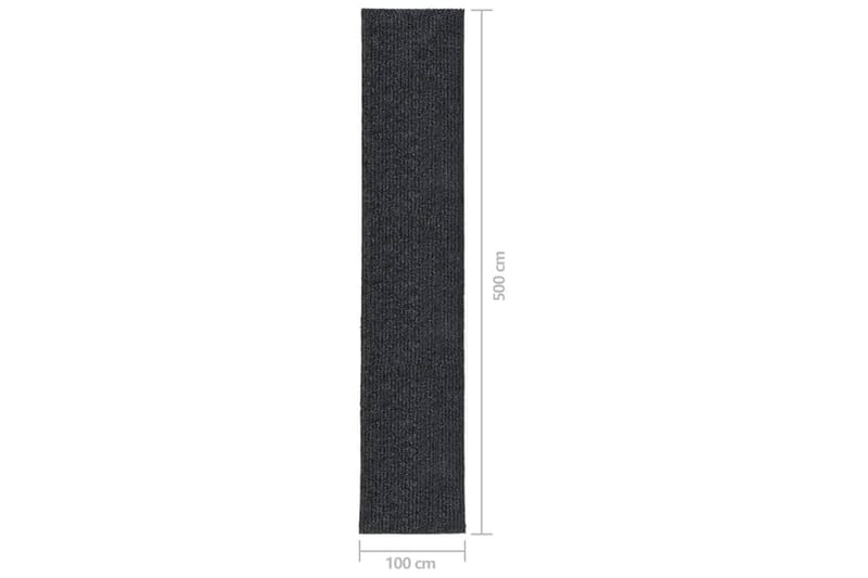 Käytävän kuramatto 100x500 cm antrasiitti - Antrasiitti - Kodintekstiilit & matot - Matto - Moderni matto - Käytävämatto
