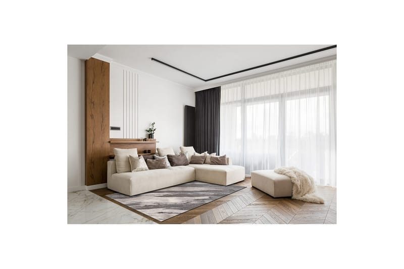 Koneella kudottu matto Bern Betoni - 140x200 cm - Kodintekstiilit & matot - Matto - Moderni matto - Wilton-matto